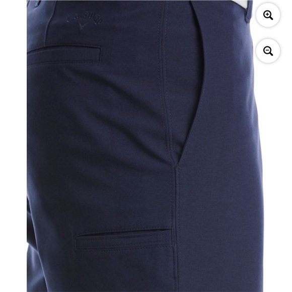 Callaway Men's Dark  Blue peacoat size 44 Flat Front Shorts - Picture 2 of 7